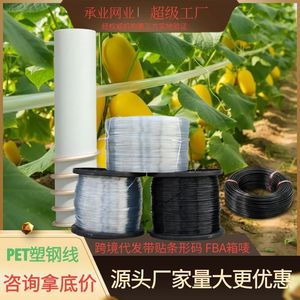 Chengye Garden Wiring PE Plastic Coated Steel <b>Wire</b> White Black 168 For Greenhouse Agriculture <b>Trellis</b> Shade Net Hanging Rope - Product Image 4