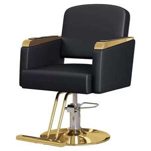 Modern Black <b>Barber</b> <b>Chair</b> Hydraulic Salon Styling <b>Chair</b> Adjustable Footrest Metal Base Beauty Salon Furniture - Product Image 3