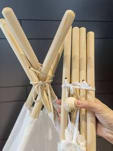 Personnalisation professionnelle tente de <span class=keywords><strong>tipi</strong></span> en dentelle de luxe tente de soirée pour filles - Product Image 5