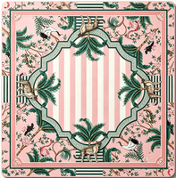 Tapis de mahjong américain à imprimé citron, directement de l'usine, tuiles bleues antidérapantes, réduction du bruit, tapis de table de mahjong