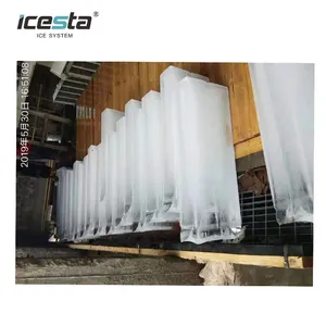 ICESTA 5 10 15 tons Direct Cooling Brine Pool ice block machine with 25 50 kg ice