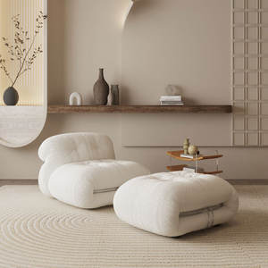 ATUNUS salon style italien 3 places Soriana canape grandes dents en acier laine dagneau <span class=keywords><strong>hippopotame</strong></span> rétro tissu salon canape - Product Image 6