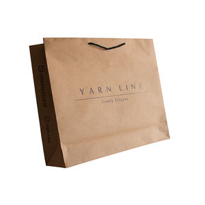 कस्टम कागज के गहने पैकेजिंग बैग के साथ कस्टम लोगो गहने काले संभाल के साथ क्राफ्ट पेपर बैग - Product Image 6