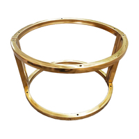 Pieds de meubles modernes Pinlong, supports ronds en fer, pieds de meubles, cadre de chaise de café, cadre en acier inoxydable doré