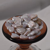 11-12mm non percé demi-trou percé en forme de coeur perles d'eau douce cultivées baroque perles en vrac pour la fabrication de bijoux à bricoler soi-même