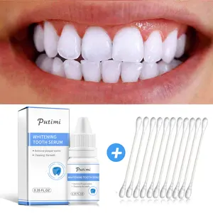 개인 로고 치아 미백 세럼 젤 치과 구강 위생 효과적인 얼룩 제거 플라크 치과 치료 세럼