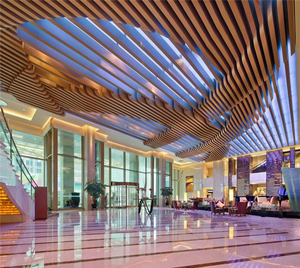 Tấm trần kim loại treo hình chữ U bằng nhôm, thiết kế phổ biến trang trí nội thất - Product Image 6