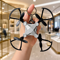 Porte-clés drone de simulation, petit modèle d'avion en plastique, pendentif, nouveauté, gadget, cadeau pour enfants et adultes, collection
