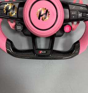 Volante Sportivo in Fibra di Carbonio Rosa HZ per <span class=keywords><strong>Audi</strong></span> A5/A6/A7/A8/Q5/Q7/Q8/<span class=keywords><strong>TT</strong></span>/R8 - Ricambio Auto Durevole di Alta Qualità - Product Image 3