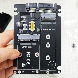2-in-1 M.2 NGFF และ mSATA เป็น Dual SATA อะแดปเตอร์การ์ดขยาย SSD สำหรับแล็ปท็อปเดสก์ท็อป - Product Image 1