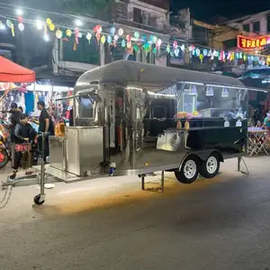 Foodtruck Airstream Street BBQ camión de bebidas remolque móvil de comida rápida