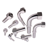 20411 20441 20491 Jic/npt/bsp/sae/din/métrique Raccords de tuyaux hydrauliques réutilisables Sertissage pivotant métrique