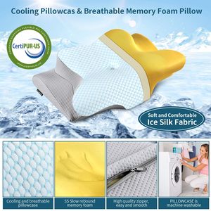 JTY مريح قابل للطي تمديد رأس الفندق رغوة ذاكرة النوم لآلام الرقبة - Product Image 2