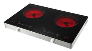 Cocina Infrarroja de Doble Quemador, Portátil, con Control Táctil por Sensor, Función de Fritura, Vitrocerámica, Eficiente en Consumo de Energía, para Uso Doméstico - Product Image 2