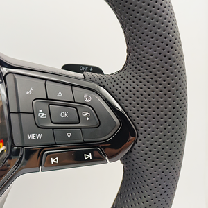 Volant avec bouton ACC et garniture noire pour VW Volkswagen <span class=keywords><strong>Golf</strong></span> 6 7 8 R Gti MK6 MK7 MK8 Polo Passat B8 B9 Scirocco Tigua Jetta - Product Image 4