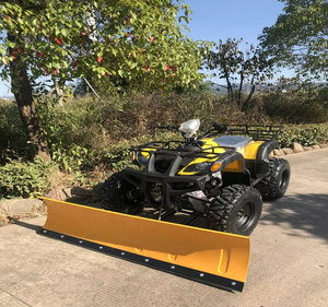 Buggy <span class=keywords><strong>de</strong></span> plage tout-terrain jaune durable à quatre roues avec moteur <span class=keywords><strong>de</strong></span> 6,5 CV et balayeuse à neige pour un déneigement efficace, chasse-neige - Product Image 3