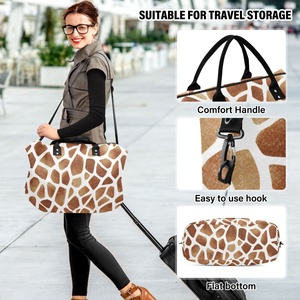 Juego de Bolsas de Viaje Acolchadas con Estampado de Leopardo, Bolsa de Viaje de Gran Capacidad, Bolsa Deportiva Portátil, Bolsa de Viaje para Equipaje - Product Image 6