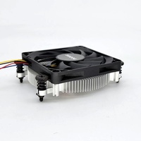 BIBOOG 1U Refroidisseur CPU en aluminium + cuivre AM4, ventilateur de refroidissement CPU haute performance 25 mm, 100*100*25 mm - GCALCU1U01