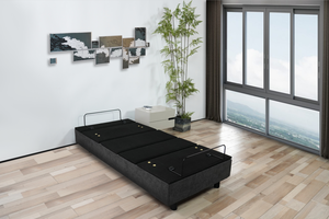 Cadre en métal réglable de glissière de meubles de chambre à coucher de dernière conception de Healthtec avec <span class=keywords><strong>4</strong></span> moteurs Okin lit électrique de soutien lombaire - Product Image 5