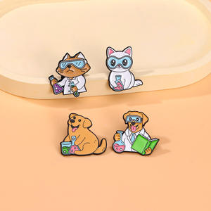 Pins de Esmalte Promocionales con Adorables Diseños de Animales, Broches de Metal Personalizados, Pins para Sombreros, Tamaños Personalizables - Product Image 1