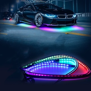 Kit de lumières LED sous le véhicule, lumières de bande RGB à changement de couleur, contrôle par application, lumières sous le véhicule - Product Image 1