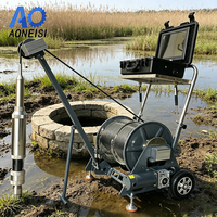 Sistema de Cámara Panorámica de 360 Grados para Pozos, TV Subacuática para Inspección de Pozos de 500m de Profundidad, Herramientas de Registro Subacuáticas Impermeables
