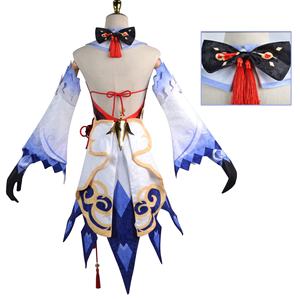 Costume de cosplay Ganyu Genshin Impact pour adultes/enfants, perruque, chaussures, tenue, robe Lolita, costume de fête d'Halloween Ganyu - Product Image 3