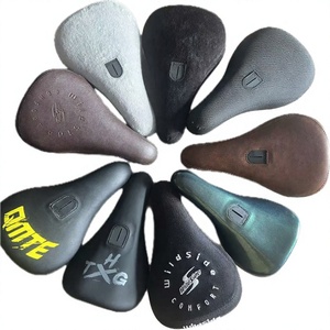 Selle de vélo en cuir pour enfants, style cruiser, freestyle, street, dirt jump, ventilée, souple, pour VTT, BMX, avec tige de selle - Product Image 2