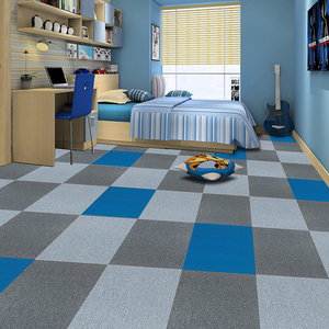 Nhà cung cấp thảm PP chất liệu tapis gạch vuông nhà sản xuất Modular Thảm văn phòng thương mại gạch Thảm 50x50 cho bán - Product Image 5