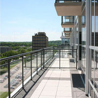 Verre trempé transparent sans cadre à prix d'usine pour escalier industriel, salle de bain, balcon, hôtel, balustrade au design moderne
