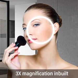 Bathnology thiết kế hiện đại cảm ứng thông minh LED Vanity tắm gương thắp sáng màn hình hiển thị gương phòng tắm defogging Magnifying tính năng - Product Image 6