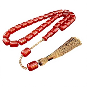Élégantes perles de prière islamiques en résine écologiques faites à la main, chapelet musulman Misbaha pour la prière quotidienne - Product Image 4