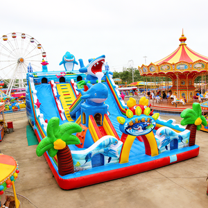 Château gonflable en PVC de dessin animé commercial avec taille personnalisée et installation facile pour les fêtes d'enfants - Product Image 1