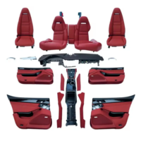 Kit intérieur de mise à niveau de la console centrale du volant de la porte du siège RHD Deluxe pour Porsche Panamera 970-971 2017-2020
