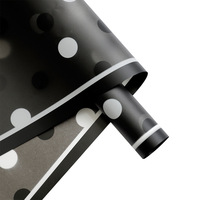 Buket Korea buatan tangan hadiah pembungkus bunga lucu Cemerlang desain polkadot tahan air Matte Resin bungkus Hadiah