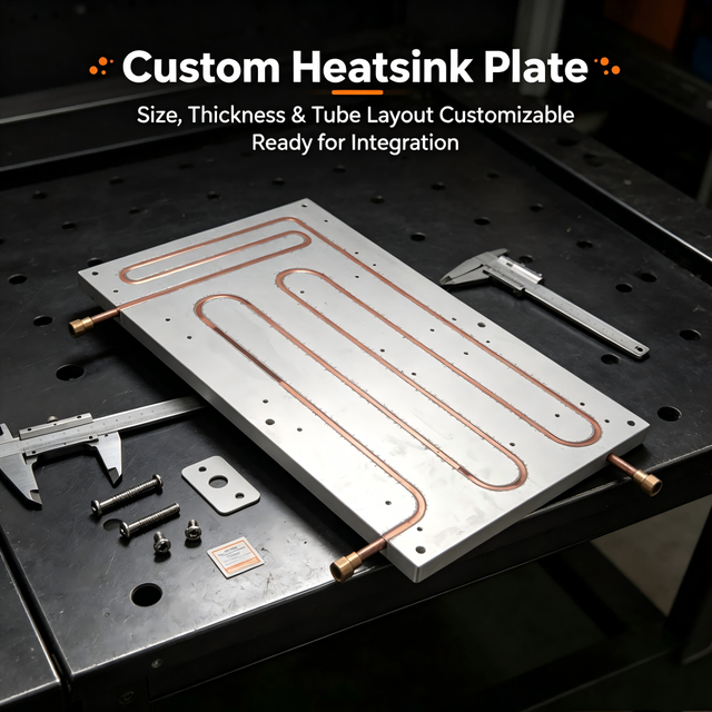Thermal Management Solution: Aluminum Liquid Cooling Plate with Brazed Copper Channels for Data Center Servers