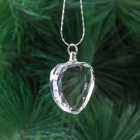 Collier en cristal K9 en forme de cœur, pendentif en quartz térahertz pour la guérison, idéal pour un cadeau de mariage – Vente en gros directe de l'usine de Pujiang
