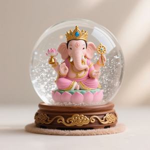 فاخر مخصص راتنج حرف يدوية ماركة فاخرة مخصصة ثلج مع فيل هندي إله غانيشا - Product Image 5