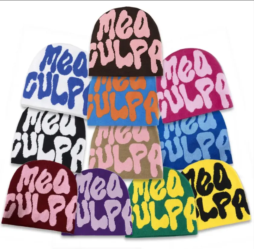 قبعات شتوية عالية الجودة للرجال والنساء متوفرة بـ 38 لونًا للبيع بالجملة وبألوان مختلفة وتصميمات مختلفة حسب الطلب