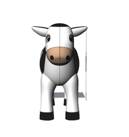 Ferme à lait gonflable géante, faite à la main, personnalisée, pour événements publicitaire