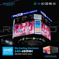 Écran LED professionnel d'intérieur P1.2 P1.6 P2, Ultra HD HDR, fréquence de rafraîchissement 3840/7680Hz, écran fixe pour salle de sport