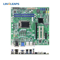 Linkleaps Motherboard Industri Micro ATX LGA1151 H110 Terlaris, Mendukung CPU Generasi ke-6 hingga ke-9, 6 COM Opsional 10 atau 14 COM