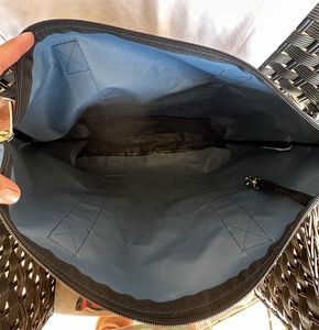 Bolsas <span class=keywords><strong>de</strong></span> Mano Personalizadas con Cierre Náutico, para la <span class=keywords><strong>Playa</strong></span>, Verano, con Asa para el Hombro, Color Azul Marino, <span class=keywords><strong>de</strong></span> Poliéster, para Viajes, Uso Diario, Conferencias - Product Image 6