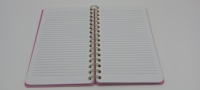 Carnet à spirale A5 personnalisé avec logo, pliable à 360 degrés, à ouverture plate, facile à déchirer, pour l'école, le bureau et les affaires