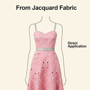 Tela de Punto Jacquard Hueca de Poliéster y Elastano Personalizada con Logotipo de Alta Calidad para Ropa - Product Image 5