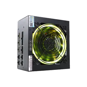 巨龙凤宝600瓦高品质ATX全模块化80 + 标准RGB 12厘米风扇电脑桌面PSU游戏电源