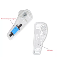 Cheper Rfid UHF + EAS vêtement Anti-vol vêtements étiquette de sécurité Eas Mini étiquette dure pour vêtements étiquette alarme capteur système de magasin