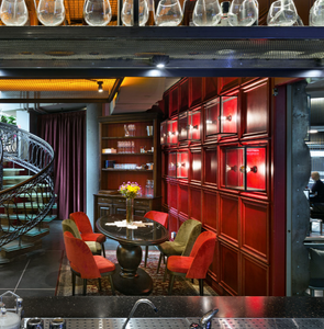 Conjunto de Muebles para Restaurante Occidental, Mesa de Madera Maciza con Sillas de Terciopelo para Restaurante Italiano, <span class=keywords><strong>Bistro</strong></span> Francés - Product Image 1