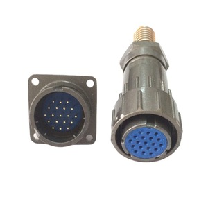 ขั้วต่อวงกลม CSP FQ24-19TK อลูมิเนียมหล่อขึ้นรูป 19 ขา ปลั๊กสำหรับการบิน - Product Image 2