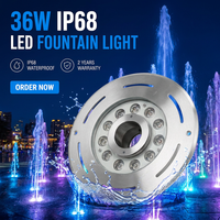 Kecerahan tinggi 27w/36w/45w Rgb/rgbw Dmx512 diprogram DC24V cincin kering air mancur lampu Led